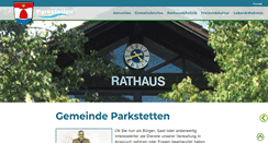 Desktop Screenshot of parkstetten.de