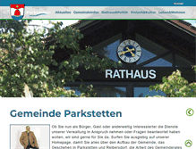 Tablet Screenshot of parkstetten.de